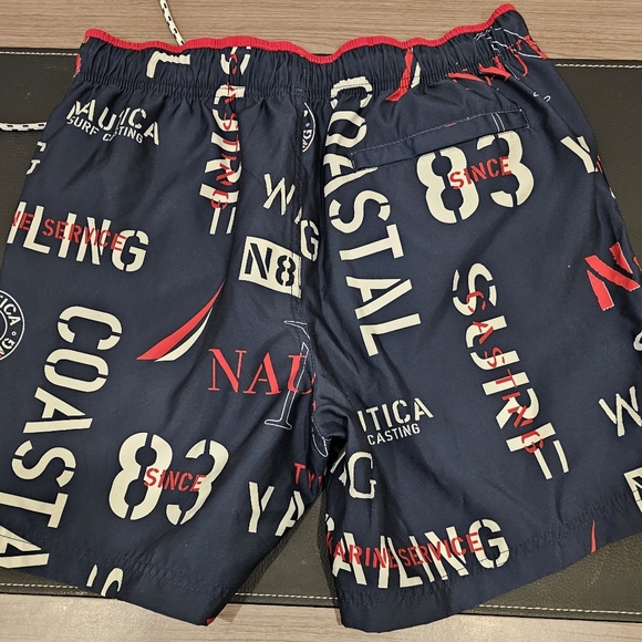 Quick Dry NAUTICA Yacht Club Logo Swim Shorts (S) - Picture 5 of 5